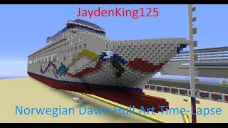 Minecraft: Norwegian Dawn Hull Art Time-Lapse w/ JaydenKing125