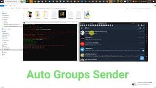 [Full Version] កម្មវិធី Telegram Many Groups Message Sender Script 2023 