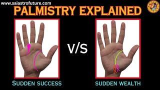 Sudden Success vs Sudden Wealth Signs in hand | Palmistry | Sai Suvajit Astrologer