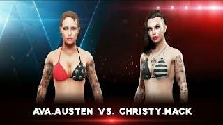 Ava Austen (Bikini) [Adult Actress] vs. Christy Mack (Bikini) [Adult Actress]  WWE 2K19 