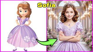 Sofia the First Real Life  + Their Favorite Thing! Snacks, Drinks & More | Flash Quiz