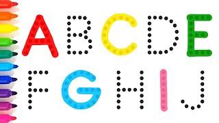 [영어놀이] 점선 따라 알파벳 쓰기 ABC alphabet song 영어공부 놀이 | 알파벳 배우기