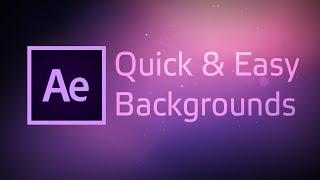 Quick & Easy Backgrounds with After Effects