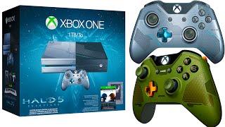 HALO 5 Xbox One Console & LIMITED EDITION Controllers