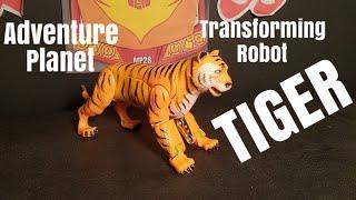 Adventure Planet TRANSFORMING TIGER ROBOT Jungle Discovery Expedition Figure Review-Busch Gardens