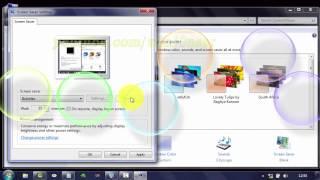 Windows 7 Tips : How to change screen saver as Bubbles