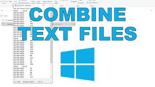 Combine text files in Windows - 4 Methods