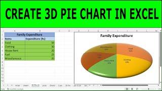 Excel Pie Chart - 3D Pie Chart in Excel