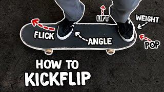 How To Kickflip - Beginner Skateboard Tricks Tutorial (Slow Motion)