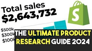 ULTIMATE Dropshipping Product Research Guide 2024