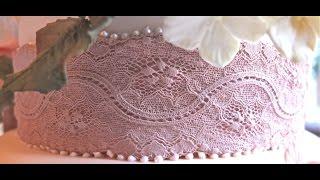 Karen Davies Cake Decorating moulds / molds. Free beginners tutorial / how to - Kristen lace border