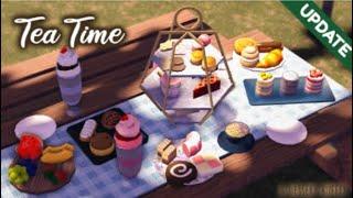 Eating dessert in Roblox Tea Time ll Dessert Buffet