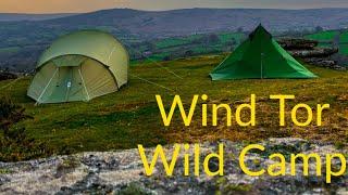 Wet and Windy Wild Camp on Wind Tor, Dartmoor in the Narurehike Spire 1 #camping #naturehike