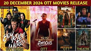 20 December OTT Release Movies & Web Series | Boy Kills World Hindi OTT | Zebra OTT | Netflix, Zee5