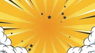 4K Animated Motion Graphic video stock | Yellow Pop Art Comic Background in 4K by Under21 studio