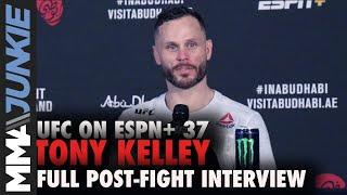 Tony Kelley rips Ali Alqaisi for post-fight antics | UFC on ESPN+ 37 post-fight interview