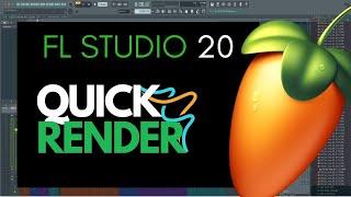 FL Studio 20 Quick render as audio clip