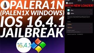 iOS 16.4.1 Jailbreak Windows with New Loader | Palen1x USB Windows | Palera1n Jailbreak iOS 16.4.1