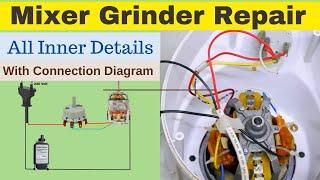 How to repair Mixer grinder | Mixer Grinder full wiring | मिक्सर ग्राइंडर की पूरी  जानकारी