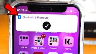 ANY iPhone How To Add Bluetooth Shortcut!