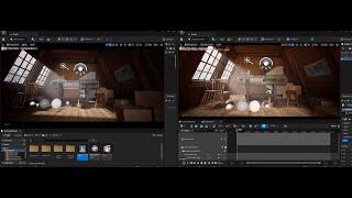 Unreal Engine 5.0.3 Real-time (Lumen) x Unreal Engine 5.1 Path-tracing