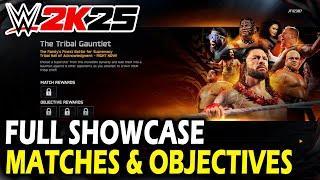 WWE 2k25 Showcase - FULL MATCHES & OBJECTIVES