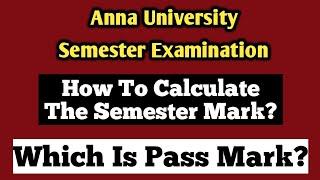 Anna University Regulation 2021|How to calculate pass mark|which is pass mark|Vincent Maths|