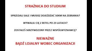 Strażnica do studium: bądź lojalny Jehowie i Jego organizacji. A w sumie to jedno i to samo. Analiza