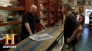 Pawn Stars: ONE-OF-A-KIND SURF BOARD IS VERY EXPENSIVE (Season 12) | History