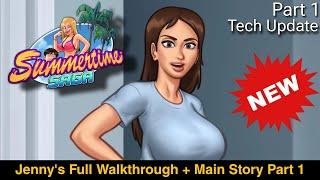 Jenny Walkthrough + Main Story Part 1 Walkthrough Tech Update | Summertime Saga | StarSip Gamer