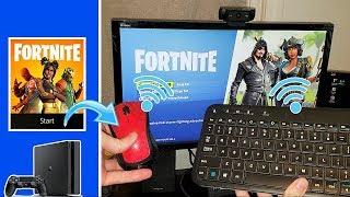 How to CONNECT WIRELESS KEYBOARD and MOUSE to PS4 (BE OVERPOWERED IN FORTNITE)