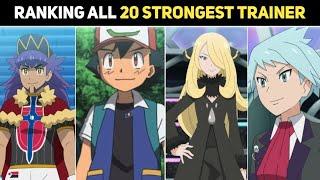 Top 20 Strongest Pokemon Trainers | Ranking All Strongest Pokemon Trainers | Hindi |