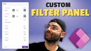 Custom Filter Panel in Power Apps