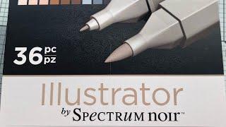 Spectrum Noir Illustrator Markers and a brief comparison to other SN alcohol markers