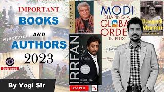 Important Books and Authors in 2023 | Current Affairs | Study insight