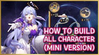 How to Build EVERY MOST POPULAR CHARACTER in Honkai Star rail!