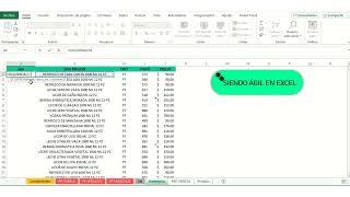 Crear códigos, ID de producto ó SKU de inventario en Excel