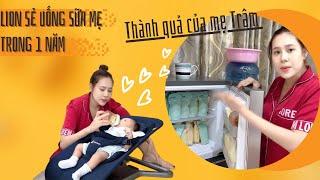 Tết của 2 Mẹ con là ở nhà, Mẹ Bỉm khoe tủ sữa quá xá nhiều để dành cho Lion bú tới 1 tuổi