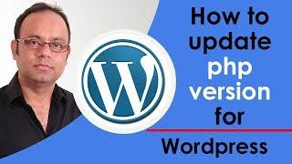 how to update php version for wordpress