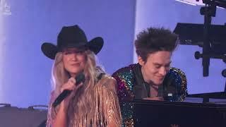 LANEY WILSON & JACOB COLLIER perform "LET THE GOOD TIMES ROLL" at the 2025 GRAMMYs Premier Ceremony