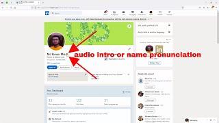 how to add linkedin profile intro [or] how to use linkedin audio intro