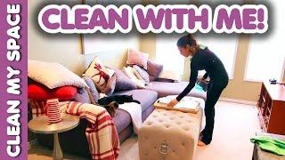 Living Room Cleaning Routine! (Clean With Me)