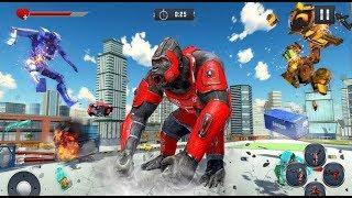 ►Robot Gorilla Battle | Robot Transforming Gorilla Attack Gorilla Games Android Gameplay