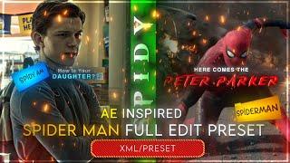 Ae Inspired Spider Man Full Edit preset in alight motion (+PRESET)