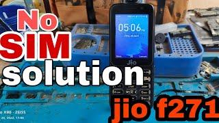 How to jio f271i insart  sim problem