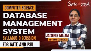 DBMS Syllabus Discussion | Important Topics for DBMS | Gate 2022 Exam