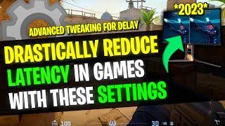  Lower Input Delay in ALL GAMES! *ADVANCED* Windows Settings For Less Latency