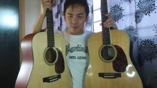 Comparison Martin D16RGT and D16GT Rosewood Vrs Mahogany Review In Singapore