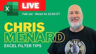 Excel Filtering Tips with Chris Menard - Microsoft Certified Trainer