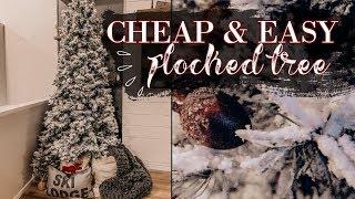 HOW TO PERMANENTLY FLOCK YOUR OWN TREE | DIY FLOCKED TREE | CHRISTMAS 2019